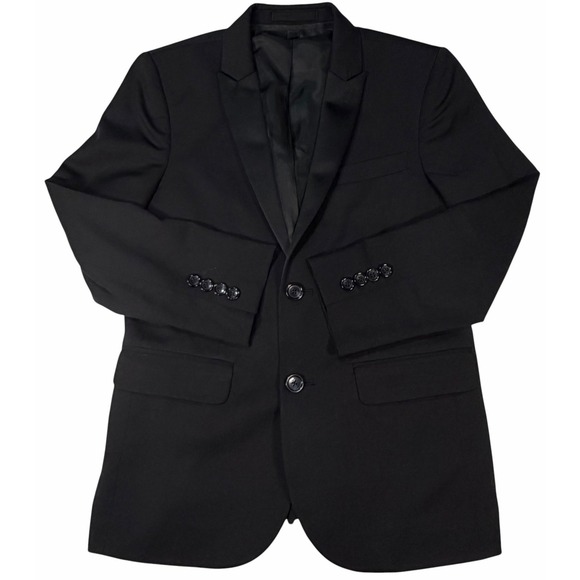 Crewcuts Other - J.Crew Crewcuts Ludlow Boys Tuxedo Jacket$298 Italian Wool #34245 Black Size 12